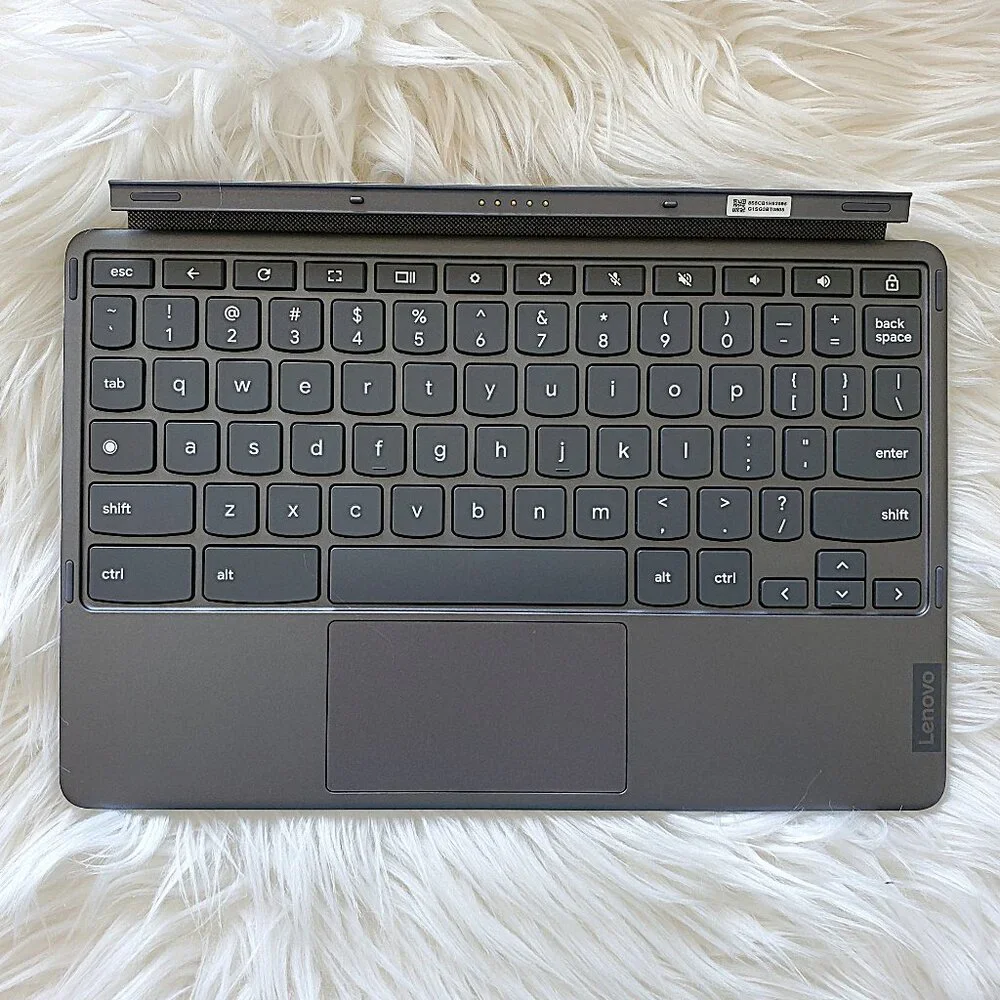 Lenovo Gray Tablet Keyboard Case with Detachable Cover